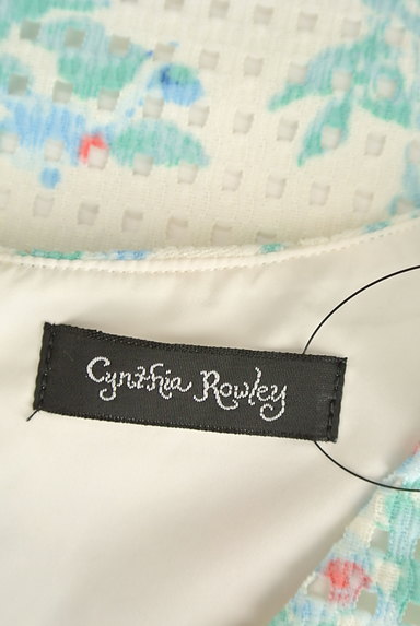 Cynthia Rowley（シンシアローリー）の古着「裾フリル花柄膝丈レースワンピ（ワンピース・チュニック）」大画像６へ