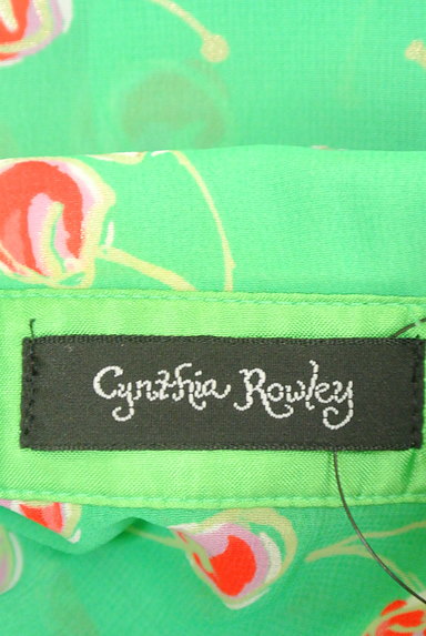 Cynthia Rowley（シンシアローリー）の古着「チェリー柄シフォンブラウス（ブラウス）」大画像６へ