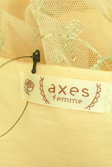 axes femme（アクシーズファム）の古着「刺繍メッシュフリル袖カットソー（カットソー・プルオーバー）」大画像６へ