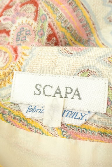 SCAPA（スキャパ）の古着「パステルエスニック柄ミモレスカート（ロングスカート・マキシスカート）」大画像６へ