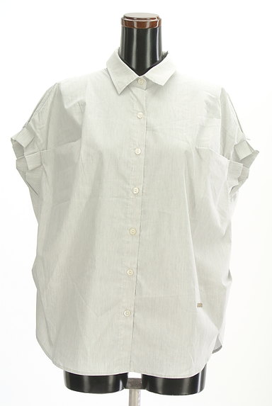 MAITRESSE（メトリーゼ）の古着「袖タックフレンチスリーブシャツ（カジュアルシャツ）」大画像１へ