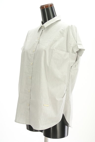 MAITRESSE（メトリーゼ）の古着「袖タックフレンチスリーブシャツ（カジュアルシャツ）」大画像３へ