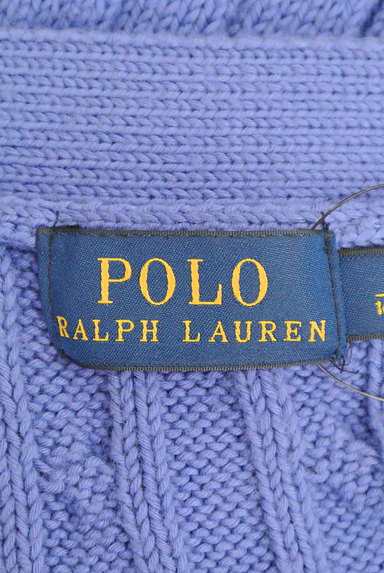 POLO RALPH LAUREN（ポロラルフローレン）の古着「ワンポイントケーブルロングカーデ（カーディガン・ボレロ）」大画像６へ