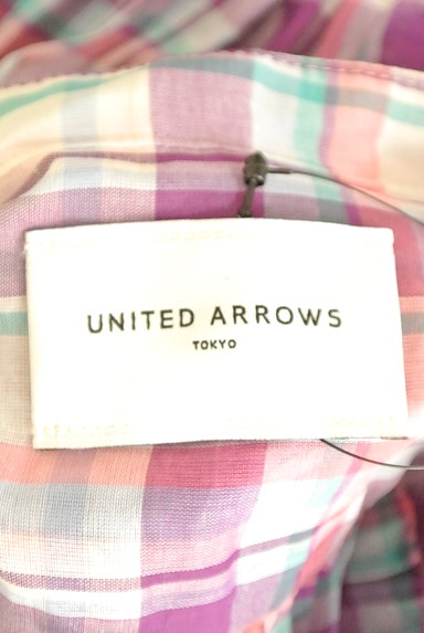 UNITED ARROWS（ユナイテッドアローズ）の古着「フレアギャザーノーカラーシャツ（カジュアルシャツ）」大画像６へ