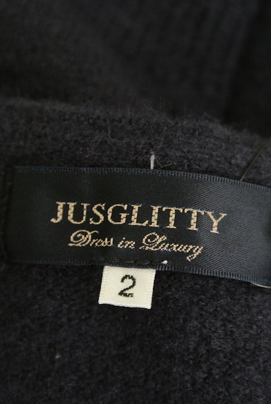 JUSGLITTY（ジャスグリッティー）の古着「ポケットファーロングニットワンピ（ワンピース・チュニック）」大画像６へ