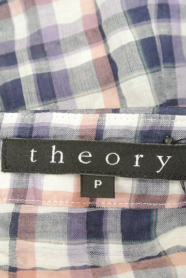theory（セオリー）の古着「ワッシャー加工チェック柄シャツ（カジュアルシャツ）」大画像６へ