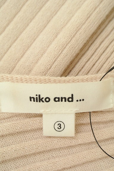 niko and...（ニコ アンド）の古着「フレンチスリーブリブニット（ニット）」大画像６へ