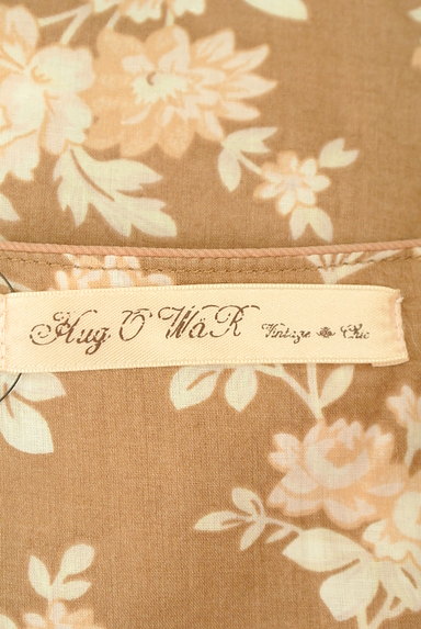 HUG O WaR（ハグオーワー）の古着「Vネック花柄ロングワンピース（ワンピース・チュニック）」大画像６へ