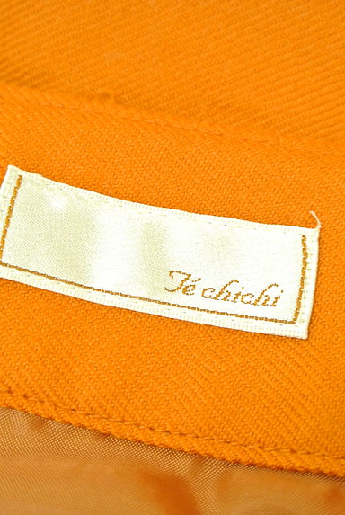 Te chichi（テチチ）の古着「膝丈裾タックウールスカート（スカート）」大画像６へ