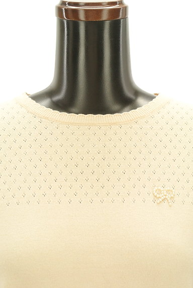 Couture Brooch（クチュールブローチ）の古着「ワンポイントパールリボンニット（ニット）」大画像４へ