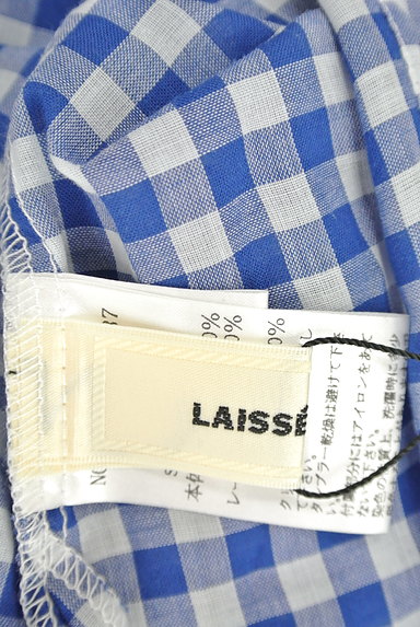 LAISSE PASSE（レッセパッセ）の古着「フリルレース袖チャックシャツ（ブラウス）」大画像６へ