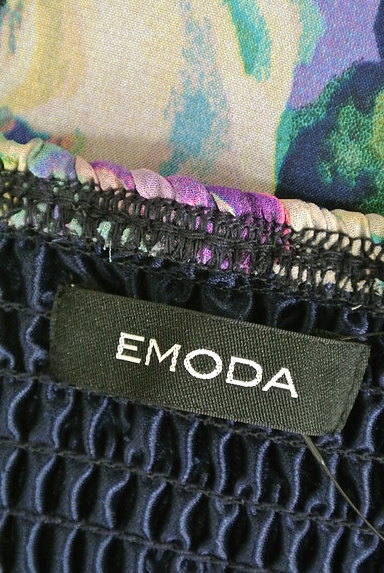 EMODA（エモダ）の古着「花柄テールロングワンピース（キャミワンピース）」大画像６へ