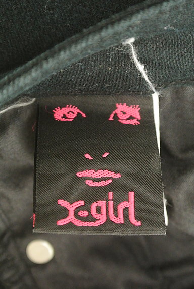 X-girl（エックスガール）の古着「ロゴ刺繍ストレートブラックパンツ（パンツ）」大画像６へ