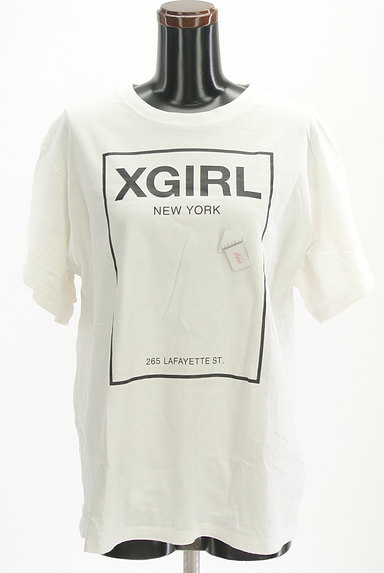 X-girl（エックスガール）の古着「オーバーサイズロゴＴシャツ（Ｔシャツ）」大画像４へ