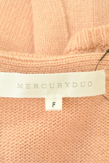 MERCURYDUO（マーキュリーデュオ）の古着「ボリュームスリーブ膝丈ニットワンピ（ワンピース・チュニック）」大画像６へ