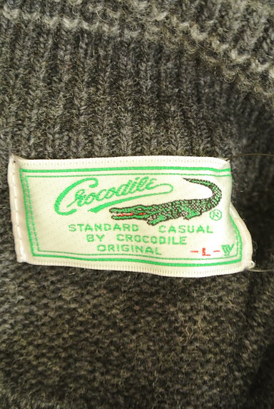 Crocodile（クロコダイル）の古着「ハイネックボーダーニット（Ｔシャツ）」大画像６へ