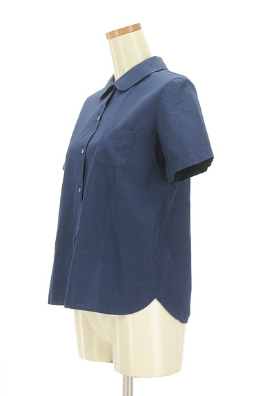CHILD WOMAN（チャイルドウーマン）の古着「丸襟ゆったりシャツ（カジュアルシャツ）」大画像３へ