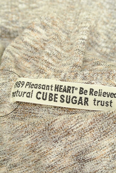CUBE SUGAR（キューブシュガー）の古着「ロング丈半袖ニット（ニット）」大画像６へ