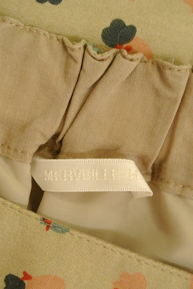 MERVEILLE H.（メルベイユアッシュ）の古着「フロントボタン総柄マキシスカート（ロングスカート・マキシスカート）」大画像６へ
