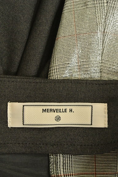 MERVEILLE H.（メルベイユアッシュ）の古着「メタリックラップ風ミモレ丈スカート（スカート）」大画像６へ