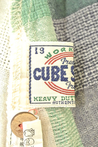 CUBE SUGAR（キューブシュガー）の古着「切替チェックナチュラルワンピース（ワンピース・チュニック）」大画像６へ