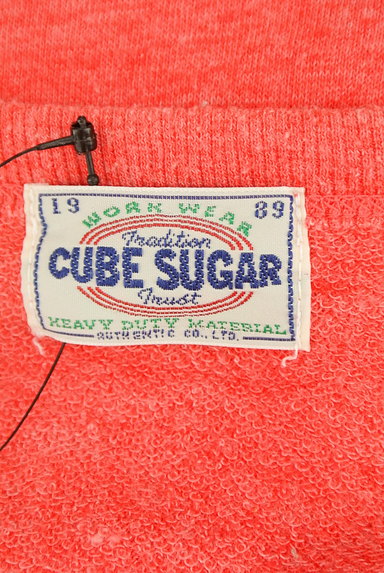 CUBE SUGAR（キューブシュガー）の古着「ロゴプリントスウェットカットソー（スウェット・パーカー）」大画像６へ