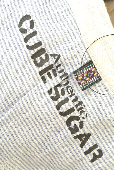 CUBE SUGAR（キューブシュガー）の古着「ロゴ＆パッチワーク切替ロングワンピ（ワンピース・チュニック）」大画像６へ