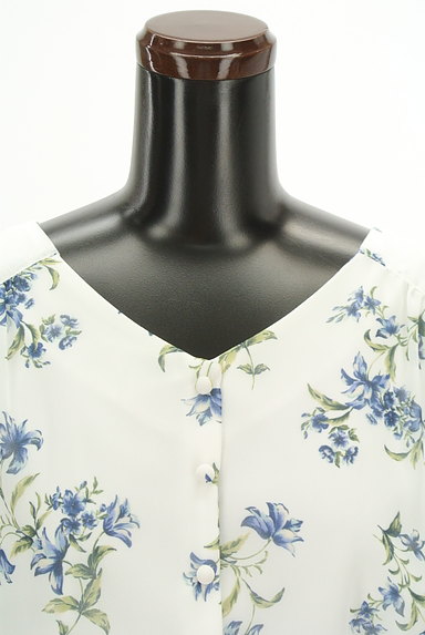 Apuweiser riche（アプワイザーリッシェ）の古着「プリーツ切替花柄ロングワンピ（ワンピース・チュニック）」大画像４へ