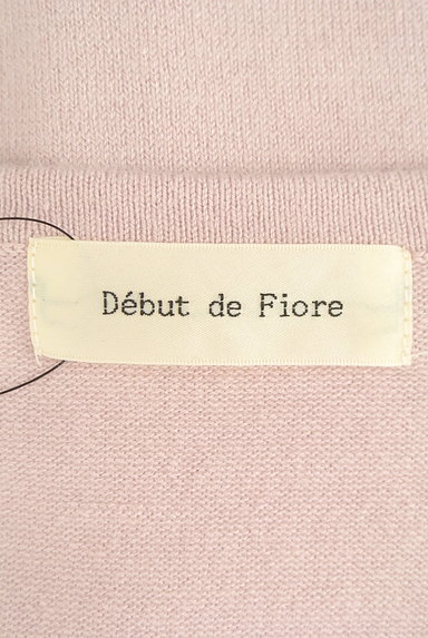 Debut de Fiore by LAISSE PASSE（デビュー・ド・フィオレ）の古着「フラワー刺繍×ビーズニットカーディガン（カーディガン・ボレロ）」大画像６へ