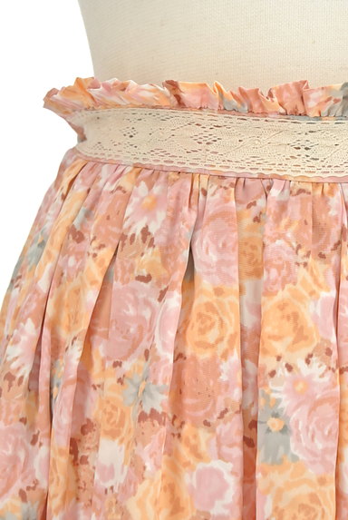 LIZ LISA（リズリサ）の古着「花柄タックフレアミニスカート（ミニスカート）」大画像４へ