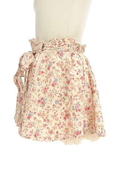 LIZ LISA（リズリサ）の古着「小花柄リボンベルトミニスカート（ミニスカート）」大画像３へ
