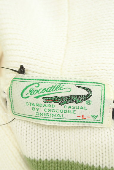 Crocodile（クロコダイル）の古着「襟風ネックボーダーニットソー（ニット）」大画像６へ