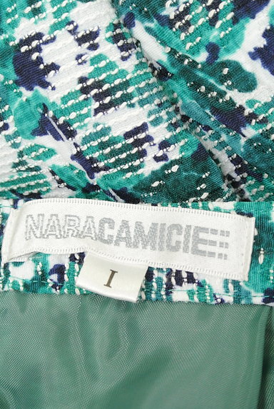 NARA CAMICIE（ナラカミーチェ）の古着「リーフ総柄膝丈フレアスカート（スカート）」大画像６へ