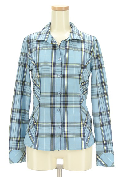 NARA CAMICIE（ナラカミーチェ）の古着「襟開きチェック柄シャツ（カジュアルシャツ）」大画像１へ