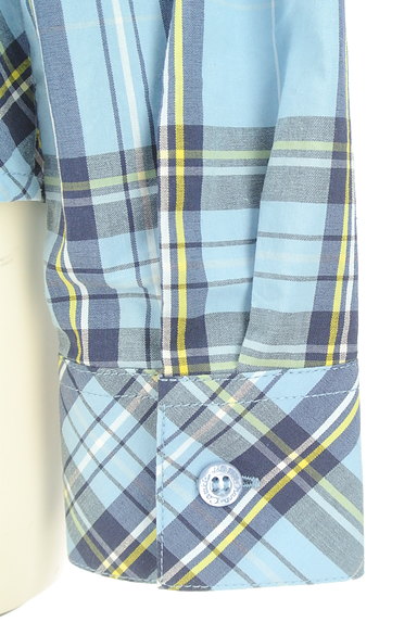 NARA CAMICIE（ナラカミーチェ）の古着「襟開きチェック柄シャツ（カジュアルシャツ）」大画像５へ
