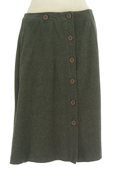 Pas de calais（パドカレ）の古着「ミモレ丈ウールスカート（スカート）」大画像１へ