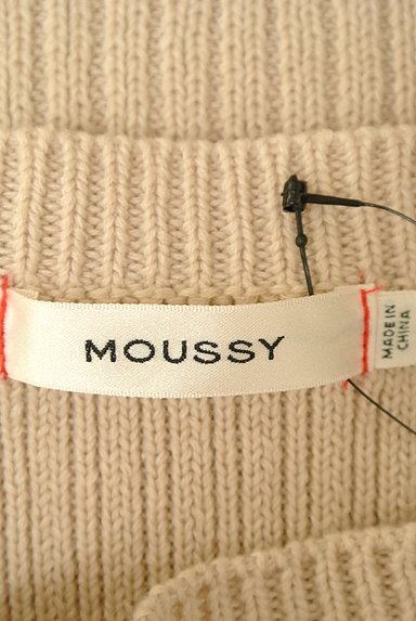 MOUSSY（マウジー）の古着「袖切替ベージュリブニット（ニット）」大画像６へ