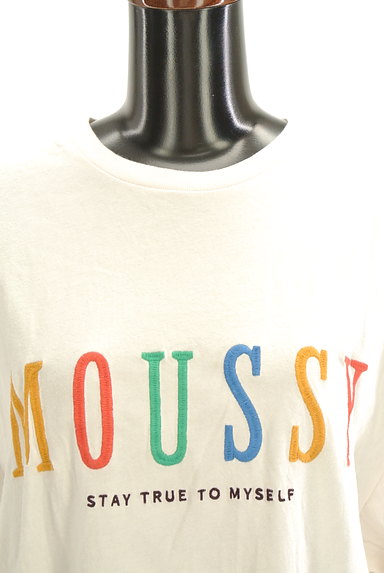 MOUSSY（マウジー）の古着「ロゴ刺繍ロングＴシャツ（Ｔシャツ）」大画像４へ