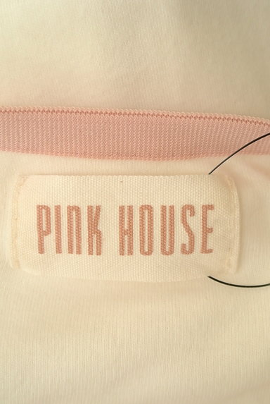 PINK HOUSE（ピンクハウス）の古着「刺繍ロゴバイカラーロンＴ（Ｔシャツ）」大画像６へ