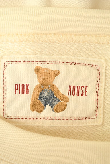 PINK HOUSE（ピンクハウス）の古着「ロゴ＆テディベアレトロスウェット（スウェット・パーカー）」大画像６へ
