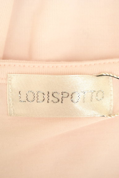 LODISPOTTO（ロディスポット）の古着「ペールピンク半袖ボウタイカットソーブラウス（カットソー・プルオーバー）」大画像６へ