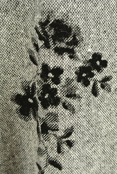 LAISSE PASSE（レッセパッセ）の古着「膝丈フロッキー花柄フレアスカート（スカート）」大画像５へ