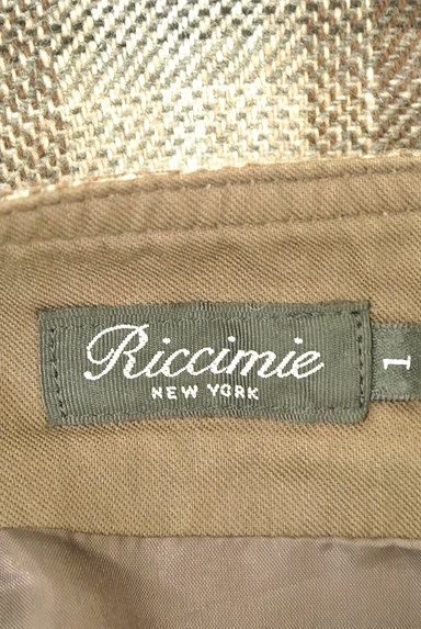 Riccimie NEWYORK（リッチミーニューヨーク）の古着「膝丈チェック柄アンゴラ混スカート（スカート）」大画像６へ