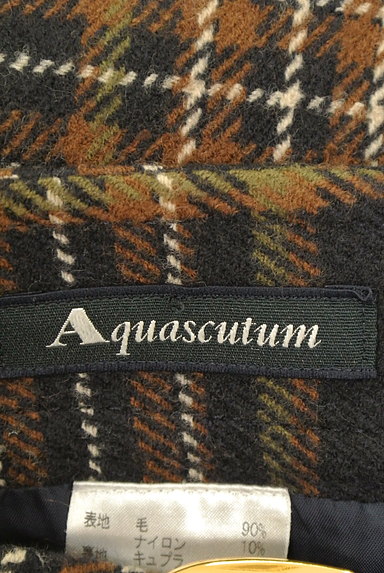 Aquascutum（アクアスキュータム）の古着「ベルト付チェック柄タイトミニスカート（スカート）」大画像６へ