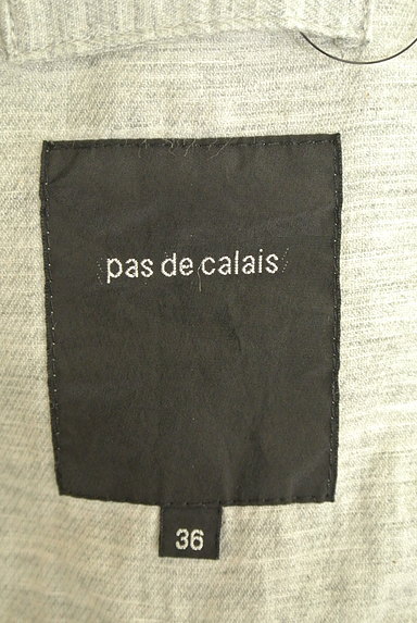 Pas de calais（パドカレ）の古着「ロングジャケット風カーディガン（ベスト・ジレ）」大画像６へ