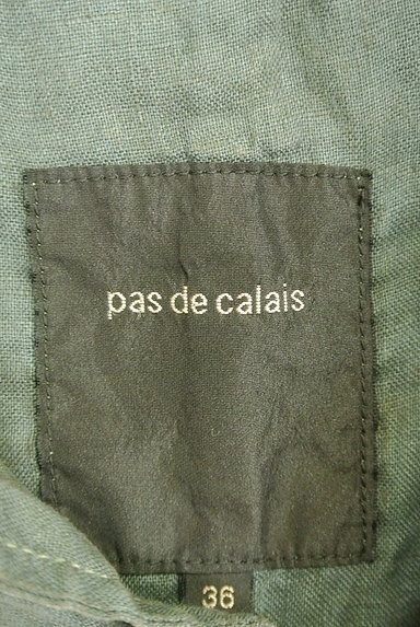 Pas de calais（パドカレ）の古着「リネンオープンカラーシャツ（カジュアルシャツ）」大画像６へ