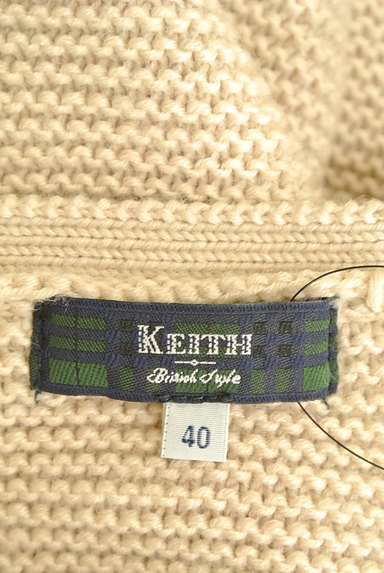 KEITH（キース）の古着「ジャケット風ノーカラーカーデ（カーディガン・ボレロ）」大画像６へ