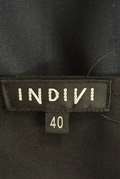 INDIVI（インディヴィ）の古着「七分袖微光沢ワンピース（ワンピース・チュニック）」大画像６へ
