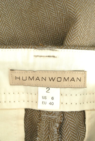 HUMAN WOMAN（ヒューマンウーマン）の古着「ヘリンボーン柄フレアパンツ（パンツ）」大画像６へ