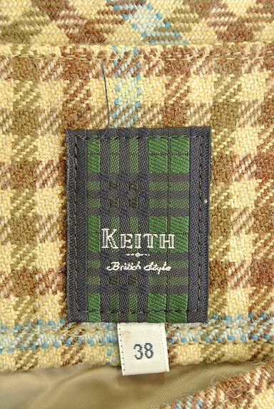 KEITH（キース）の古着「チェックセミフレアスカート（スカート）」大画像６へ